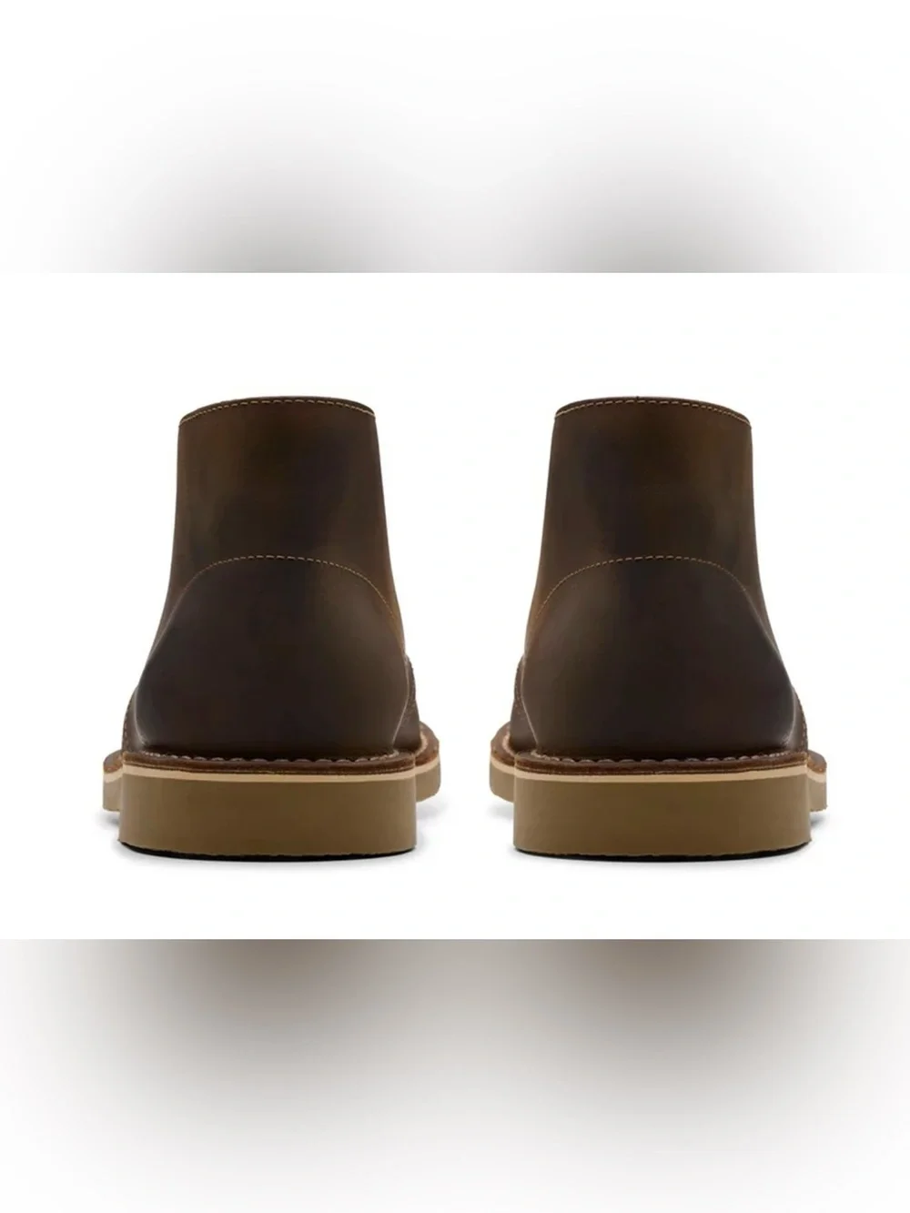 Clarks Men's Dark Brown Leather Chukka Boots Size 8.5